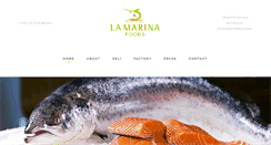 Desktop Screenshot of lamarinafoods.co.za